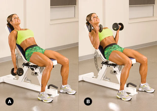 Incline Dumbbell Curls